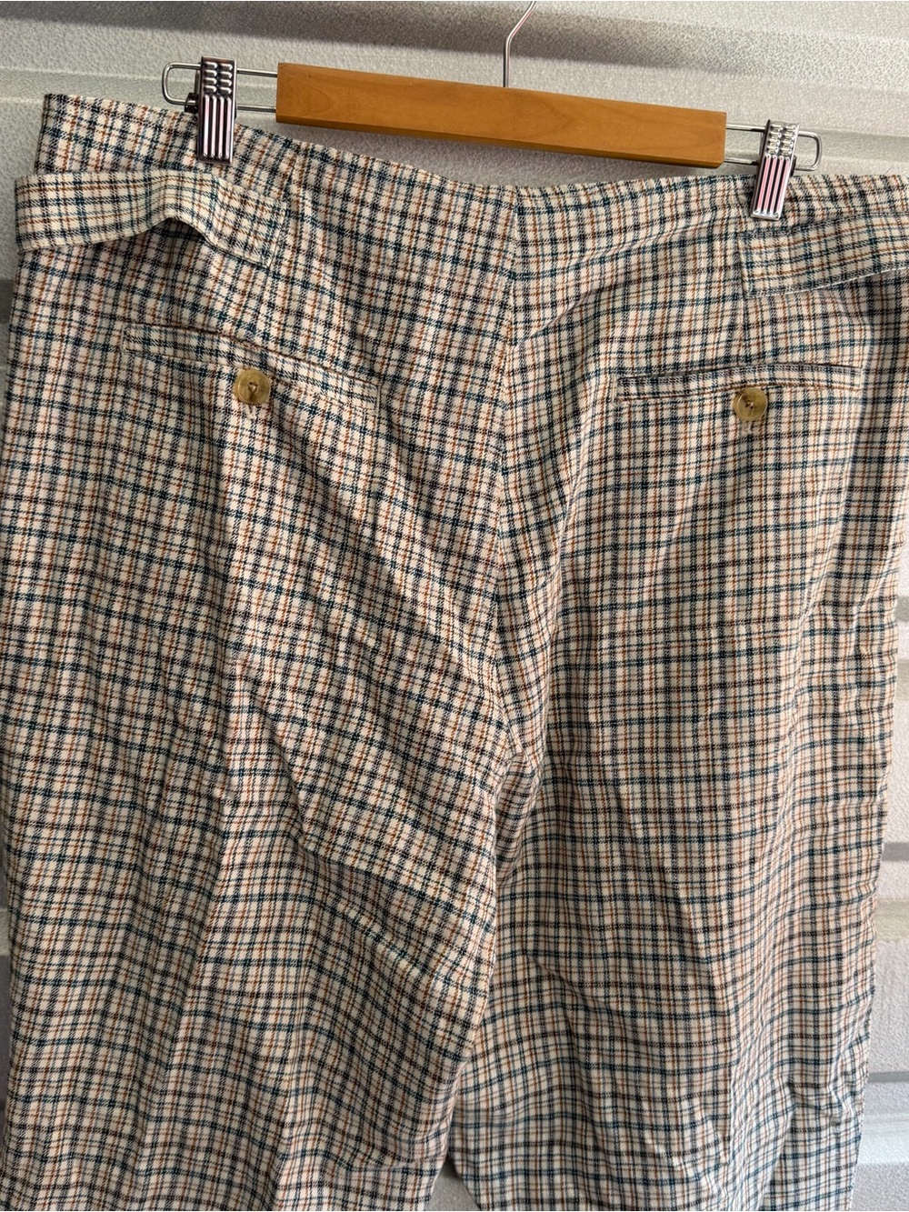 Sundance plaid cropped slim trousers - Picture 5 of 6